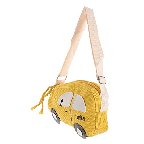 Homoyoyo 1Stück Cartoon Umhängetasche Für Mini Umhängetasche Mit Verstellbarem Trageriemen Für Schule Shopping Reisen Für Gelbe Autodesign Leichte von Homoyoyo