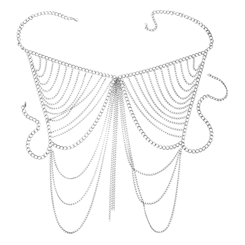 Homoyoyo 1Stück Damen Fransen Brustkette Legierung Modischer Körperschmuck für Partys Reisen Langlebig Sicher Verleiht Ihrem Look Einen Verführerischen Touch Homoyoyo 1Stück Damen Fransen Brustkette Legierung Modischer Körperschmuck für Partys Reisen Langlebig Sicher Verleiht Ihrem Look Einen Verführerischen Touch von Homoyoyo