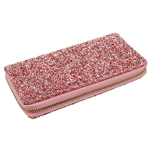 Homoyoyo Geldbörse Damen Mit Reißverschluss Glänzende Brieftasche Aus Hochwertigem Material Kreative Handtasche Für Frauen Geeignet Zum Organisieren Von Karten Und Bargeld von Homoyoyo