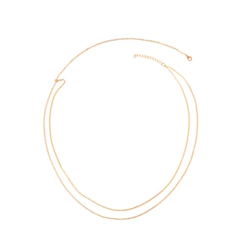 Homoyoyo Goldene Taillenkette Für Frauen Doppel-schicht Strand-körperkette Anhänger Hochwertige Kette Als Kleid-dekoration Body Chain Für Party-outfit von Homoyoyo