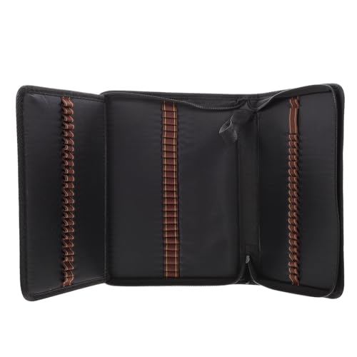 Homoyoyo Faltbare Bleistift Tasche Für Studenten 72 Fächer Schwarzes Canvas Großer Organizer Für Schreibwaren Für Schule Und Büro von Homoyoyo