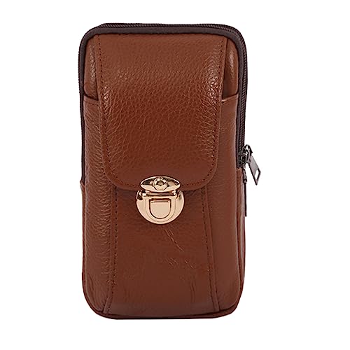 Homoyoyo Cowhide Bauchtasche Für Männer Vintage Handy-aufbewahrung Robuster Gürtelbeutel Für Outdoor-aktivitäten Zum Wandern Radfahren Und Andere Aktivitäten von Homoyoyo