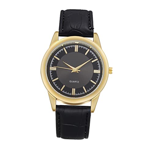 Homoyoyo Freizeituhren Für Herren Lederarmbanduhr Uhr Praktische Herrenuhr Langlebige Armbanduhr Kontrastierende Farbe Zuverlässiges von Homoyoyo