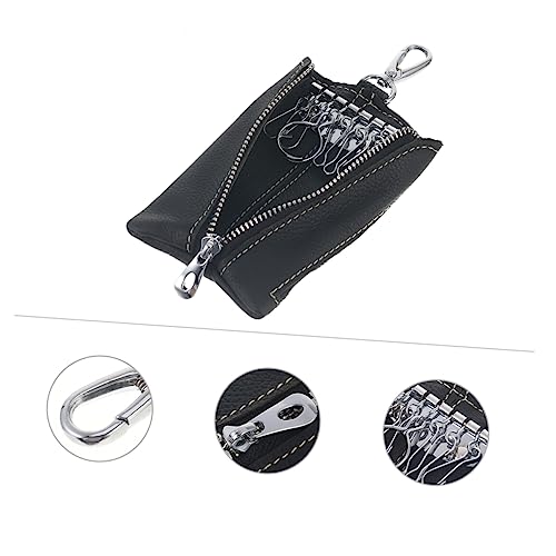 Homoyoyo Autoschlüsselhalter Aus Pu Mit Münztasche Und Reißverschluss Geeignet Als Schlüsselanhänger Oder Geldbörse Für Schlüssel Karten Und Münzen von Homoyoyo