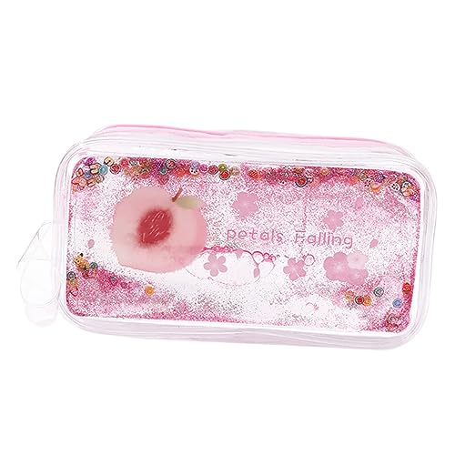 Homoyoyo Glänzende Stifttasche Aus Hochwertigem PVC Robust Und Leicht Für Reisen Oder Schule Mit Sicherem Reißverschluss Als Geschenk Für Angehörige Und Familie von Homoyoyo