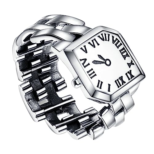 Homoyoyo 1Stück Sterling Ringuhr Verstellbare Schmuckuhr Für Mode Uhr Mit Exquisiter Verarbeitung Oder Schmuckdekoration Homoyoyo 1Stück Sterling Ringuhr Verstellbare Schmuckuhr Für Mode Uhr Mit Exquisiter Verarbeitung Oder Schmuckdekoration von Homoyoyo