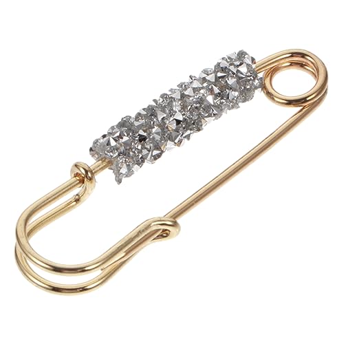 Homoyoyo 1Stück Strassbrosche Für Damen Modischer Rock Clip Eleganter Kleidung Pin Für Partys Mit Weißen Perfektes Accessoire Zur Aufwertung von Homoyoyo