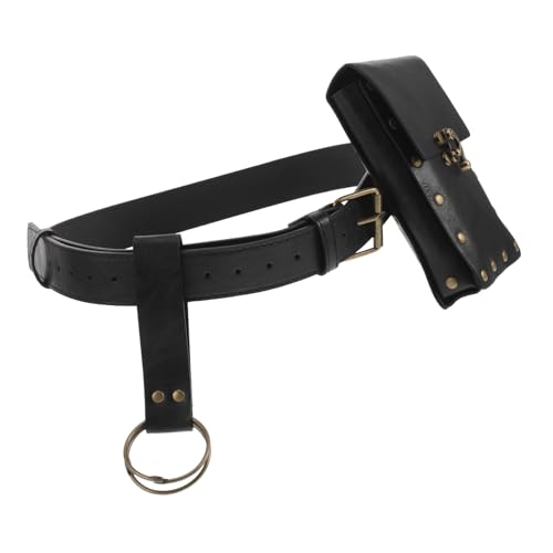 Homoyoyo Mittelalterliche Punk-Stil Gürteltasche Steampunk-gürteltasche Für Damen Kleine Vintage Bauchtasche Mit Riemen Als Oder Cosplay-Accessoire von Homoyoyo