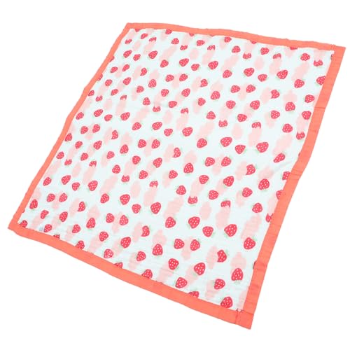Homoyoyo 1stück Babydecke Aus Baumwolle Weiche Und Atmungsaktive Wickeldecke Für Neugeborene Multifunktionales Handtuch Und Schlafdecke Für Junge Mädchen Mit Niedlichem Erdbeer-design von Homoyoyo
