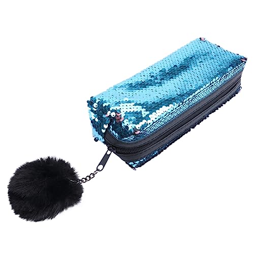 Homoyoyo 1stück Glitzernde Meerjungfrau Kosmetiktasche Pailletten Federmäppchen Für Damen Stilvolle Make-up Aufbewahrung Reisen Und Alltag von Homoyoyo