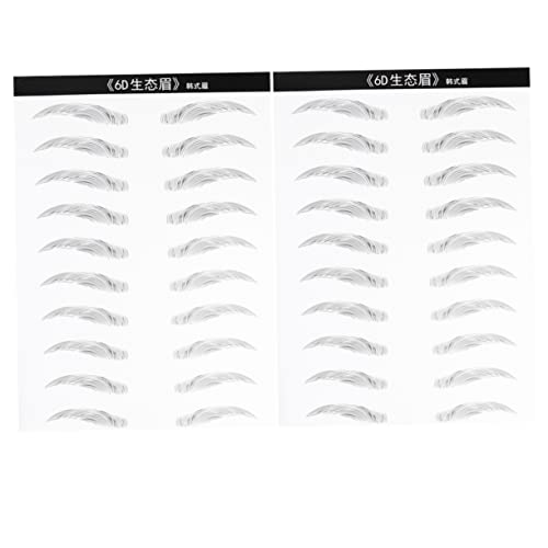 Homoyoyo 2 Blätter Simulierte Augenbrauen Patch Stick Augenbrauen Eye Brow Wasserdicht Natürliche Augenbrauen Tattoo Frauen Augenbrauen Tattoo Aufkleber Augenbrauen Aufkleber Augenbrauen von Homoyoyo