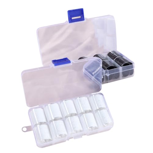 Homoyoyo 2 Karton Lace Nail Stickers Selbstklebend Nagelsticker mit Boxen Monochrom DIY Fingernagel Transferfolie für Frauen Nail Art Dekoration Party Geeignet von Homoyoyo