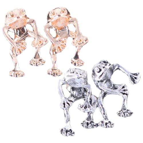 Homoyoyo 2 Paar Retro Frosch Ohrringe Ohrstecker Frösche Frauen Ohr Piercing Schmuck Coole Ohrringe Legierung Homoyoyo 2 Paar Retro Frosch Ohrringe Ohrstecker Frösche Frauen Ohr Piercing Schmuck Coole Ohrringe Legierung von Homoyoyo