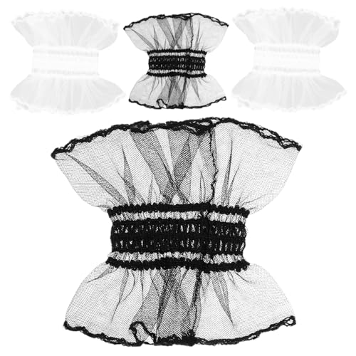 Homoyoyo 2 Paare Damen Handgelenkärmeln Spitze Armstulpen für Teenager Accessoires für Besondere Anlässe Festliche Outfits von Homoyoyo