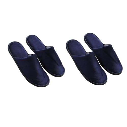 Homoyoyo 2 Paare Einweg Slipper Weiß Einmalige Babouche Hausschuhe mit Rutschfester Sohle Atmungsaktiv für Hotel Spa Gäste Damen Herren Reise Nutzung von Homoyoyo