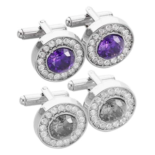 Homoyoyo 2 Paare Zircon Knopfschmuck für Herren Stilvolle Manschettenknöpfe für Business Anlässe Formelle Kleidung Hochwertigem Gefertigt Homoyoyo 2 Paare Zircon Knopfschmuck für Herren Stilvolle Manschettenknöpfe für Business Anlässe Formelle Kleidung Hochwertigem Gefertigt von Homoyoyo