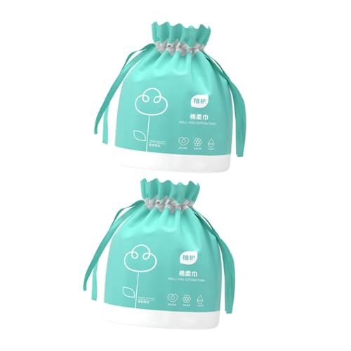 Homoyoyo 2 Rollen Einweg gesichtstücher aus Weichem Saugfähigem Material pro Trocken und Feucht Verwendbar für Make up entfernung und Gesichtsreinigung bei Frauen von Homoyoyo