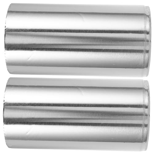 Homoyoyo 2 Rollen Gel Nail Polish Remover Foil Wraps Dünne Tinfoil Sheets für Naturnagel Schonende Entfernung von Gel Acrylnägeln Multifunktional für Nagel Haarbehandlungen von Homoyoyo