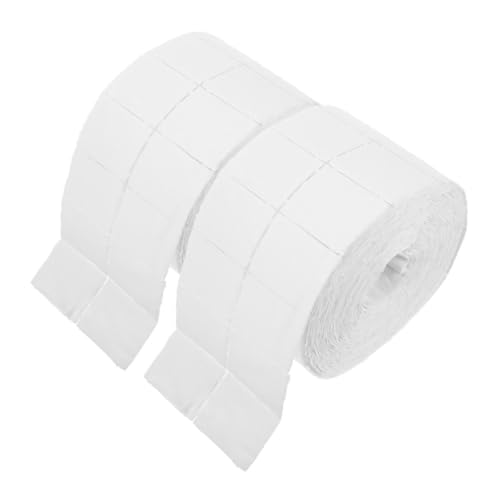 Homoyoyo 2 Rollen Manicure Entferner Papierrollen Fusselfrei Nagellackentferner Tücher Sanft Saugfähig für Nagelpflege und Make up Pads von Homoyoyo
