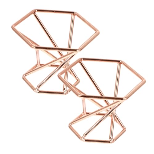 Homoyoyo 2 STÜCK Edelstahl Powder Puff Halter Rosegold Make Up Schwamm Trockner und Aufbewahrung Langlebiges Kosmetikregal für Puderquaste Stilvoller Beauty Organizer für Frauen und von Homoyoyo