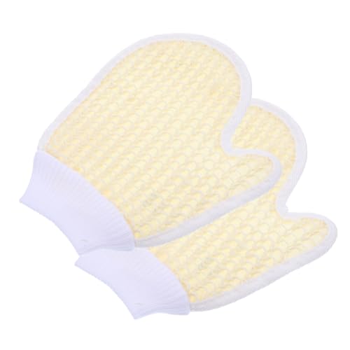 Homoyoyo 2 STÜCK Langlebige Chenille badehandschuhe mit Massagefunktion Praktische Reinigungshandschuhe für Nacken Rücken Oberarme und Beine Weich für Damen und Herren Geeignet von Homoyoyo