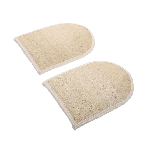 Homoyoyo 2 STÜCK Loofah Badetücher Praktische Peeling Handschuhe für Körperpflege Sanftes Peeling für Dusche Hautfreundlich Langlebig zur Entfernung von Abgestorbenen Hautzellen und von Homoyoyo