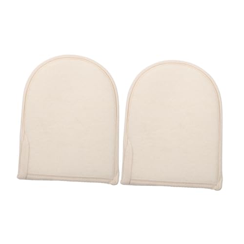 Homoyoyo 2 STÜCK Peeling Handschuhe aus Natur Luffa Strapazierfähige Badehandschuhe für Körperpeeling Doppelter Rückenrubber Badetücher für Familie von Homoyoyo