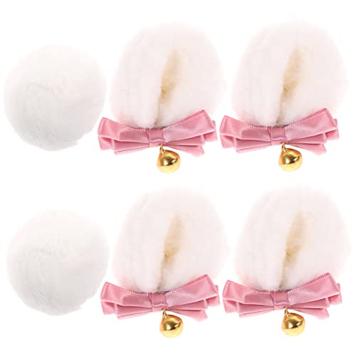 Homoyoyo 2 Sätze Bärenohren Haarclips Teiliges Kostümzubehör für Cosplay Partys Festivals Halloween Weihnachten Themenfeiern von Homoyoyo