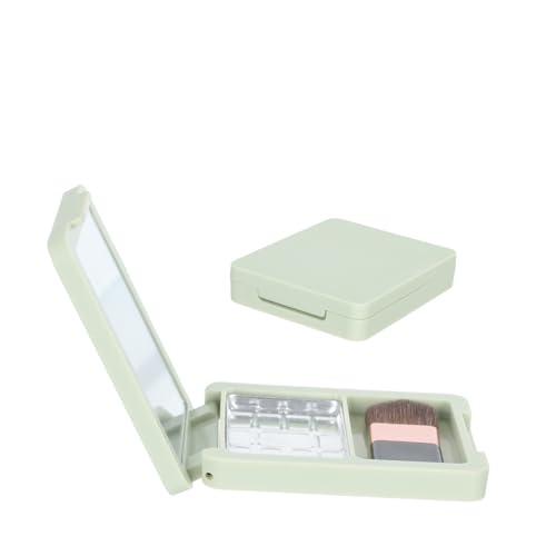Homoyoyo 2 Sätze Blusher Box mit Pinsel DIY Pressplatte für Kosmetik zur Aufbewahrung und Anwendung Lidschatten von Homoyoyo