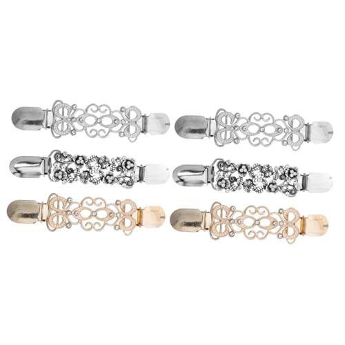 Homoyoyo 2 Sätze Clips Für Damen Kleidungsaccessoires Zur Befestigung Von Cardigans Pullovern Schals Hochwertige Broschen Mit Feiner Verarbeitung Langlebiger Nutzung 3 Stücke * 2 von Homoyoyo