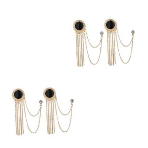 Homoyoyo 2 Sätze Herren Anstecknadel Tassel Brosche Für Anzüge Hemdkragen Pin Einzigartiges Design Für Formelle Anlässe Dekorative Kleidung Für Männer 2 Stücke * 2 von Homoyoyo