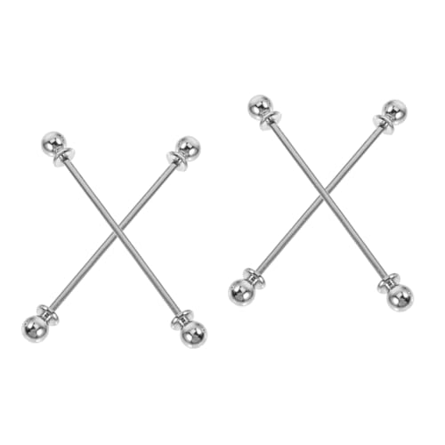 Homoyoyo 2 Sätze Herren Kragennadeln Krawattennadeln Strapazierfähigem Legierungsmaterial Formelle Anlässe Hochzeiten Oder Casual Outfits Kragenstifte Für Stilvolles Aussehen 2 Stück * 2 von Homoyoyo
