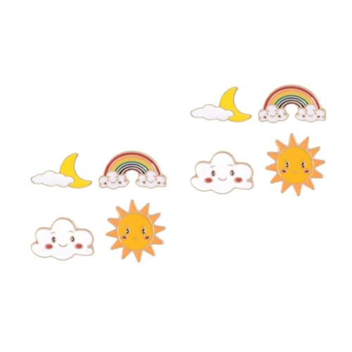 Homoyoyo 2 Sätze Kreative Regenbogen Broschen Für Niedliche Cartoon Anstecker Dekorieren Von Kleidung Accessoires Für Damen 4 Stücke * 2 von Homoyoyo