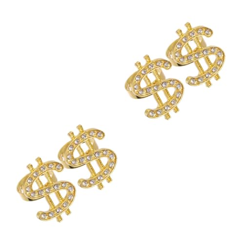 Homoyoyo 2 Sätze Punk Offener Ring Verstellbarer Schmuck Für Damen Herren Hip Hop Einzigartiges Design Accessoires 2 Stück * 2 von Homoyoyo