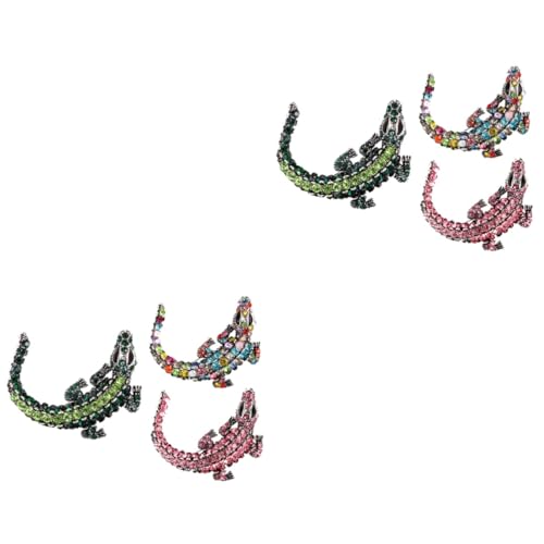 Homoyoyo 2 Sätze Rhinestone Anstecknadel Krokodilform Stilvolle Brosche Für Männer Brustnadel Für Anzüge Hüte Einzigartiges Design Langlebig Farbecht 3 Stücke * 2 von Homoyoyo