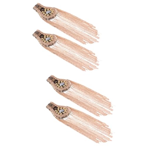 Homoyoyo 2 Sätze Schulterepaulette Mit Quaste Schulterabzeichen Für Kleidung Schuhe Hüte Vielseitig Einsetzbar Für Modebewusste Looks Herbst Winter 2 Stücke * 2 von Homoyoyo