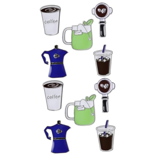 Homoyoyo 2 Sätze Teiliges Cartoon Brosche Dekorative Anstecknadeln Für Kleidung Rucksack Hüte Langlebigem Legierungsmaterial Modisches Accessoire Für Kaffeeliebhaber 5 Stück * 2 von Homoyoyo
