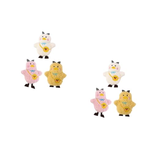Homoyoyo 2 Sätze Teiliges Plüsch Hühnchen Broschen Niedliche Cartoon Anstecker Für Kleidung Taschen Accessoire Für Freunde Dekorieren Von Schals Jacken Rucksäcken 3 Stück * 2 von Homoyoyo