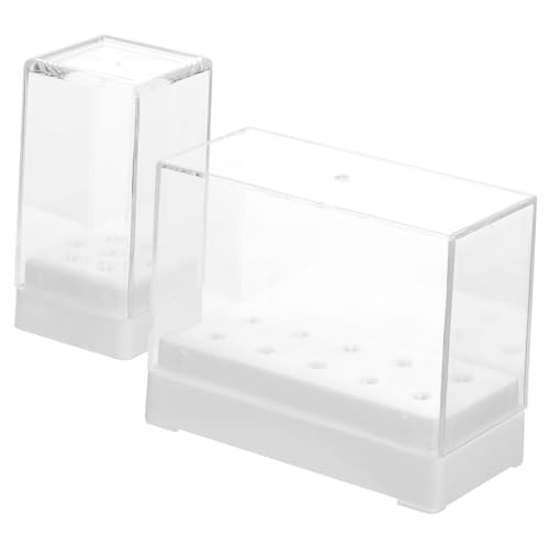 Homoyoyo 2 Stck Nagelbohrer Aufbewahrungsbox Kunststoff Nagelfräser Bits Organizer Staubdichter Nagelbit Halter Fächern Praktisch Kompakt für Maniküre Zuhause Homoyoyo 2 Stck Nagelbohrer Aufbewahrungsbox Kunststoff Nagelfräser Bits Organizer Staubdichter Nagelbit Halter Fächern Praktisch Kompakt für Maniküre Zuhause von Homoyoyo