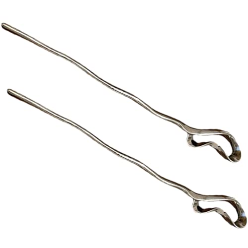 Homoyoyo 2 Stck Teiliges Haarschmuck mit Unregelmäßigen Haarnadeln aus Metall Chinesische Haarstäbe für Mädchen Geeignet für Mitteldickes Langes Haar für Hochzeiten Partys und von Homoyoyo