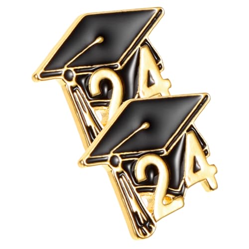 Homoyoyo 2 Stck. Abschlusskappen Brosche Metall Anstecknadeln für Frauen Modisches Kleidungs Pin Abschlussfeier Schmuck für Schüler und Absolventen von Homoyoyo