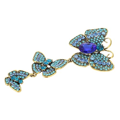 Homoyoyo 2 Stck. Brosche für Damen Corsage mit Funkelnden Strasssteinen für Hochzeiten Festliche Anlässe Vielseitig Kombinierbar mit Verschiedenen Outfits Stilvolles Accessoire von Homoyoyo