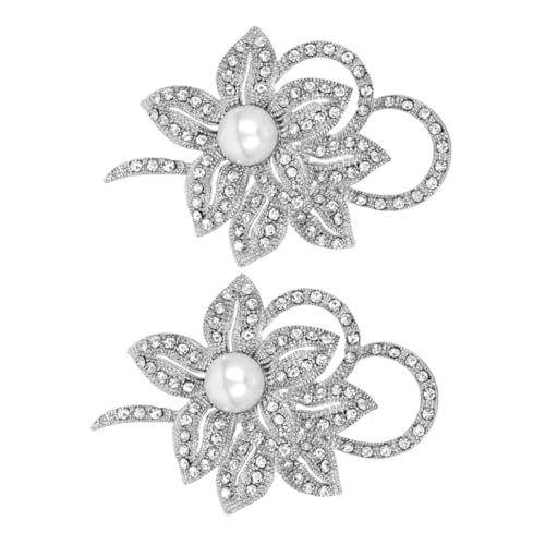 Homoyoyo Elegante Blumenbroschen 2 Stück Für Damen Anstecknadeln Modischer Schmuck Für Partys Alltagsoutfits von Homoyoyo