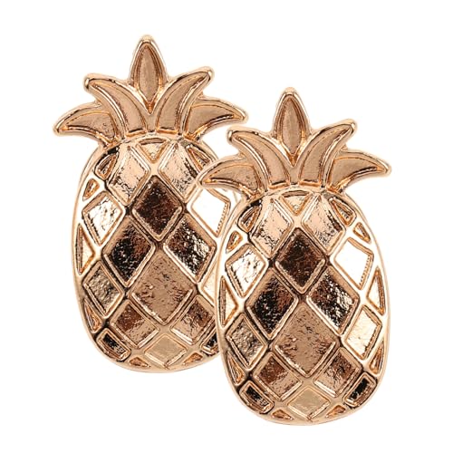 Homoyoyo 2stücke Ananas-broschennadel Set Aus Zinklegierung Mit Cartoon-ananas-motiv Als Schal-clip Hut-brosche Und Mantelkragen-anstecknadel Für Sommer-strandpartys von Homoyoyo