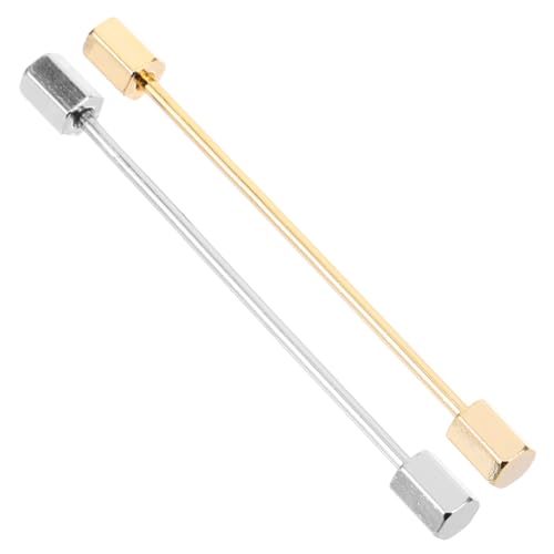 Homoyoyo 2 Stück Anstecknadel Set Krawatte Herren Für Hemd Gold Revers Kragenstäbchen Kragennadel Kragenkettenclips Anzugsstegstifte Kragenclips Legierung Homoyoyo 2 Stück Anstecknadel Set Krawatte Herren Für Hemd Gold Revers Kragenstäbchen Kragennadel Kragenkettenclips Anzugsstegstifte Kragenclips Legierung von Homoyoyo