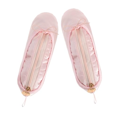 Homoyoyo 2stücke Ballettschuh-Make-up-Tasche Ballerina-Bleistift-Aufbewahrungstasche Für Kleine Mädchen Tanz-Make-up-Tasche Aufbewahrungsbox Für Tanzschuhe Und Kosmetik von Homoyoyo