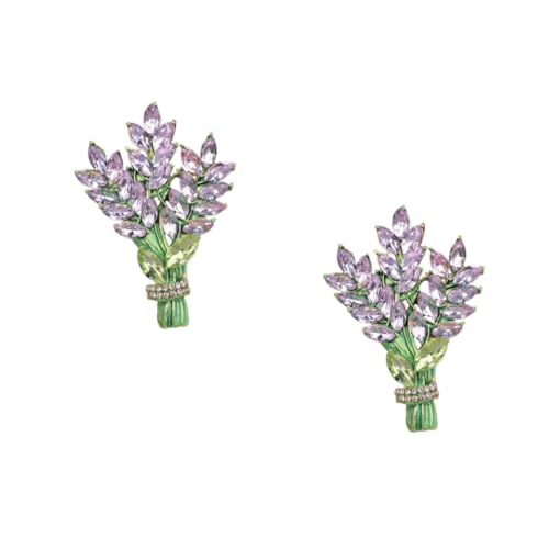 Homoyoyo 2 Stück Brosche Anstecknadel für Damen Eleganter Kleidungsschmuck mit Strasssteinen für Kleider Schals Taschen für Besondere Anlässe von Homoyoyo