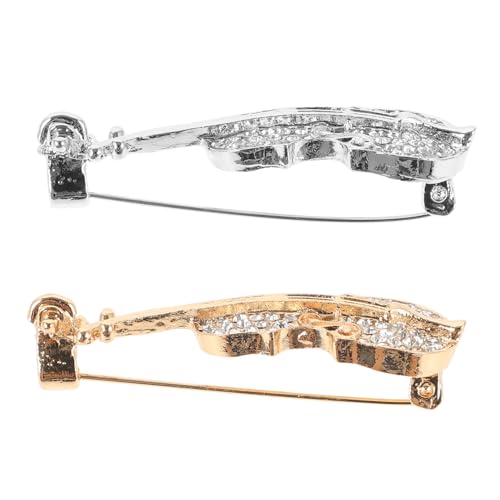 Homoyoyo 2 Stück Brosche Trendy Stifte Anstecknadel Für Musikinstrumente Geigenstift Violine Reversnadel Frauenkleid Süße Anstecknadel Geigenbruststift Schalnadel Legierung von Homoyoyo