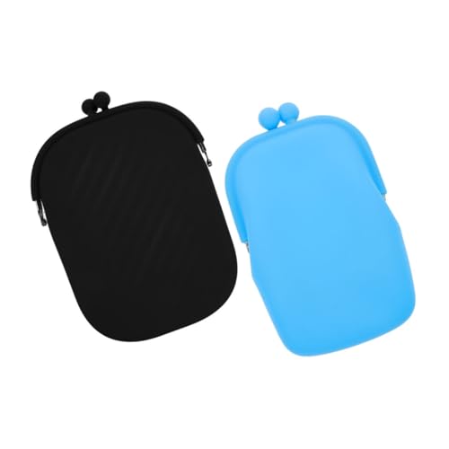 Homoyoyo 2stücke Vielseitige Silikon-geldbörsen Damen-kleingeldtasche Tragbare Münzbörse Aus Silikon Kleine Reise-geldbörse Geldbeutel Für Münzen Visitenkarten von Homoyoyo