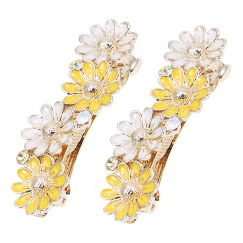 Homoyoyo 2stücke Daisy Flower Haarklammern Legierung Einfache -haarclips Für Damen Für Hochzeiten Und Partys Zuverlässiger Und Verspielte Gestaltung von Homoyoyo